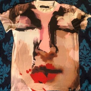 T-Shirt with Design of a Painted Lady